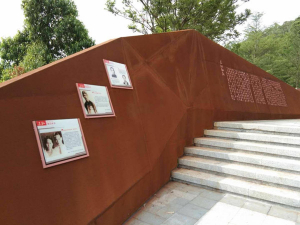肃北耐候钢挡土墙